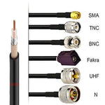 10M 20M 50M RG58 50-3 Coaxial Cable Bare Copper Low Loss 50 Ohm RF Coaxial Cable Pigtail RF Wire Connector For SMA BNC N UHF TNC