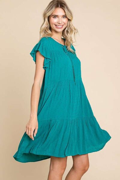 Culture Code Ruffle Cap Sleeve Tiered Dress for a perfect OOTD – dress to impress outfits from Amexza