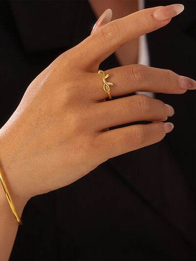 Stainless Steel Bow Ring for a perfect OOTD – dress to impress outfits from Amexza