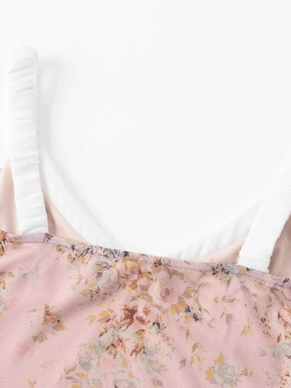 Floral Print Maxi Cami Dress with V-Neck