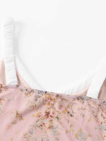 Floral Print Maxi Cami Dress with V-Neck