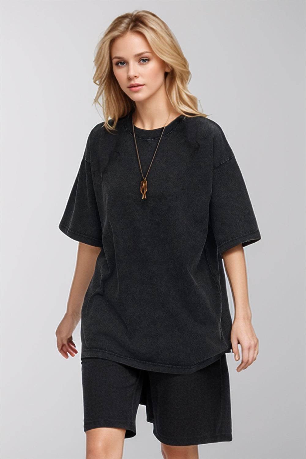 Basic Bae Round Neck Half Sleeve T-Shirt for a perfect OOTD – dress to impress outfits from Amexza