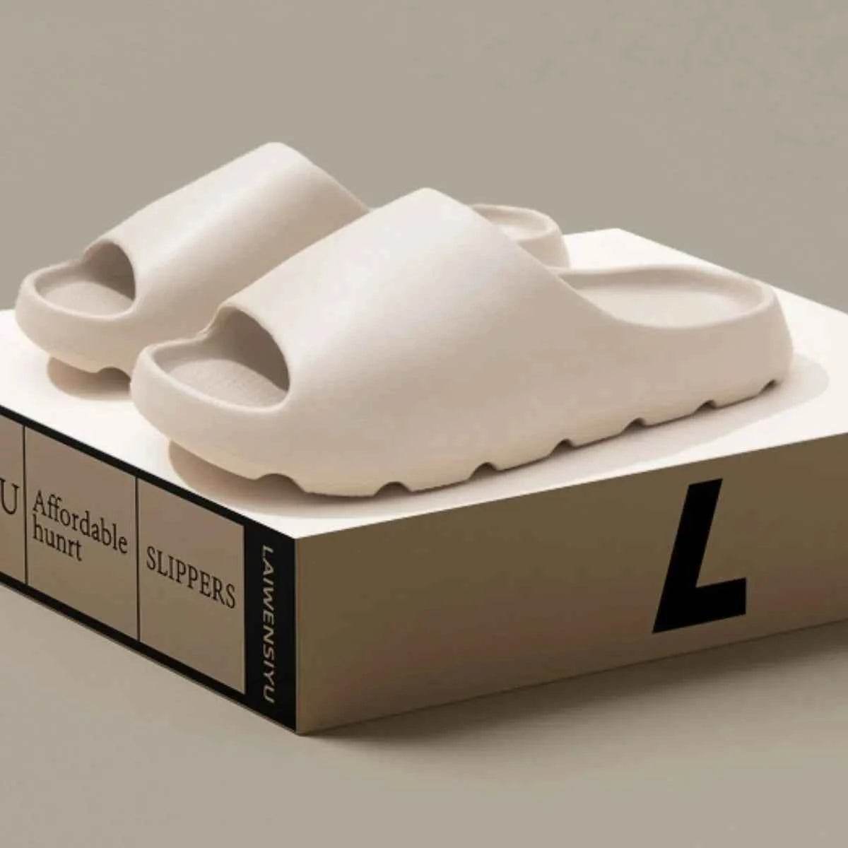 Open Toe Platform Slippers Beige for a perfect OOTD – dress to impress outfits from Amexza