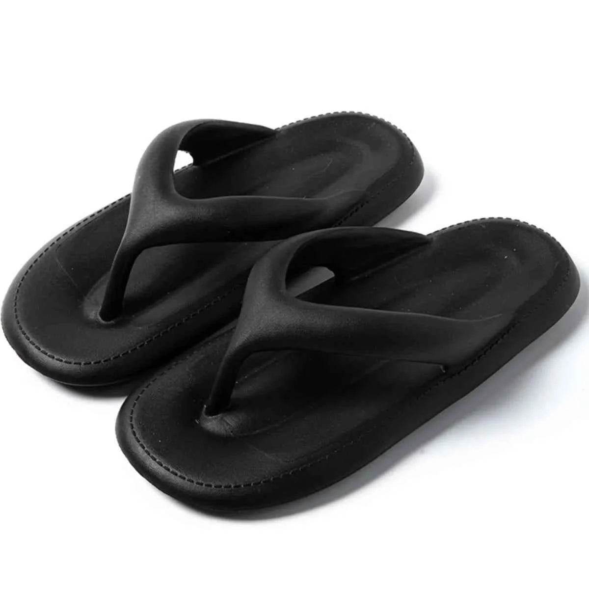 Toe Post Platform Slippers Black for a perfect OOTD – dress to impress outfits from Amexza