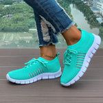 Breathable Mesh Round Toe Athletic Aqua for a perfect OOTD – dress to impress outfits from Amexza