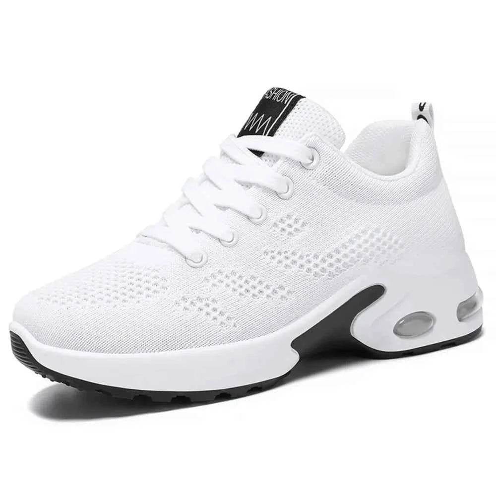 Breathable Mesh Lace Up Athletic White for a perfect OOTD – dress to impress outfits from Amexza