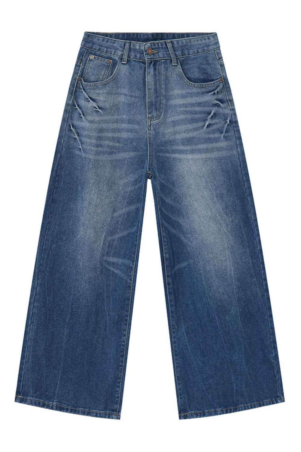 Wide Leg Men's Jeans with Pockets Medium for a perfect OOTD – dress to impress outfits from Amexza