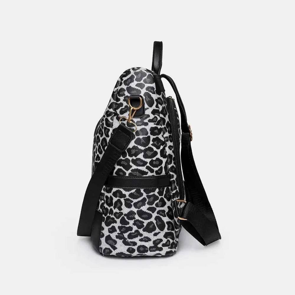 Leopard PU Leather Backpack Bag for a perfect OOTD – dress to impress outfits from Amexza