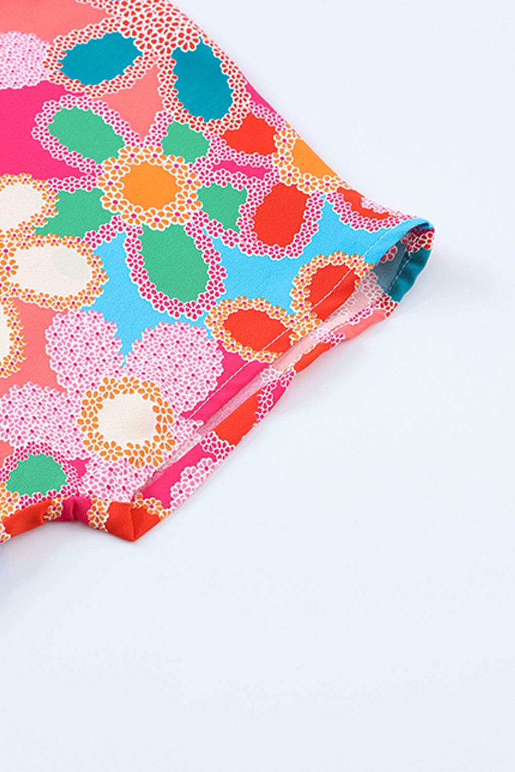 High-Low V-Neck Short Sleeve Blouse for a perfect OOTD – dress to impress outfits from Amexza