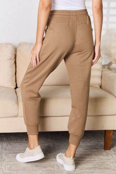 RISEN High Rise Relaxed Joggers - Amexza