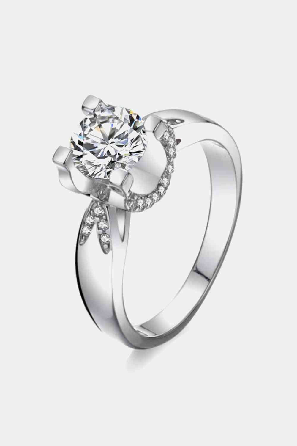 2 Carat Moissanite 925 Sterling Silver Ring White for a perfect OOTD – dress to impress outfits from Amexza