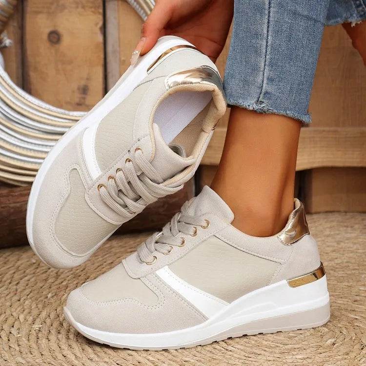 Lace Up Wedge Sneakers for a perfect OOTD – dress to impress outfits from Amexza