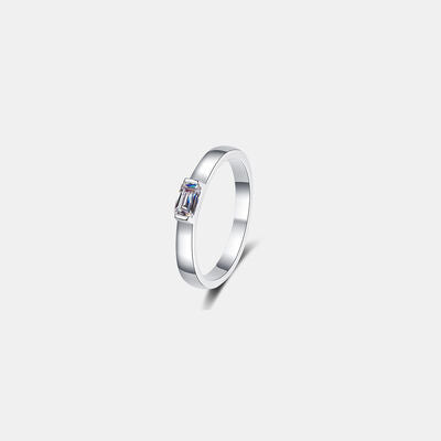 Moissanite 925 Sterling Silver Ring Silver for a perfect OOTD – dress to impress outfits from Amexza