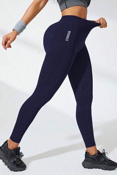 High Waist Active Leggings Dark Blue for a perfect OOTD – dress to impress outfits from Amexza