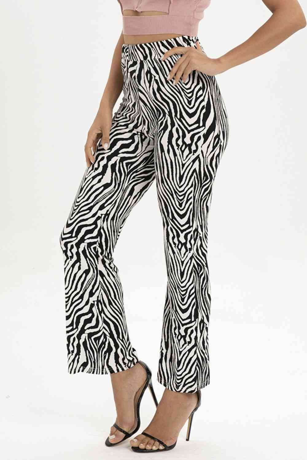 Zebra Print Straight Leg Pants for a perfect OOTD – dress to impress outfits from Amexza