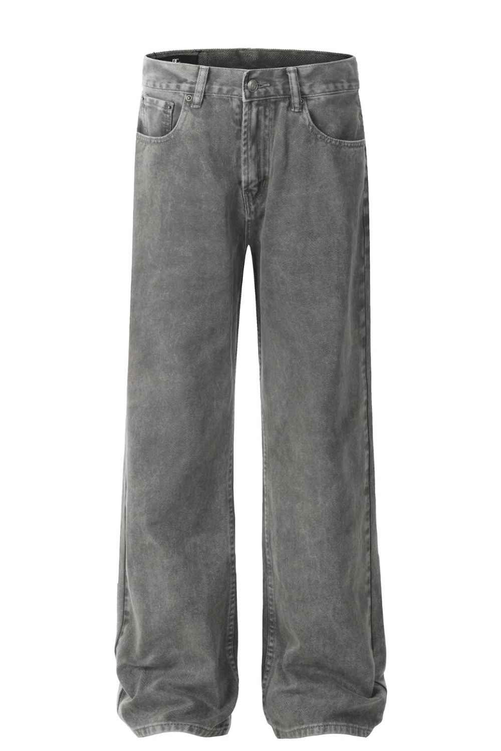 Men's Straight Leg Jeans with Pockets Gray for a perfect OOTD – dress to impress outfits from Amexza