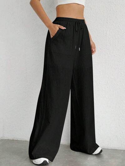 Drawstring Wide Leg Pants for a perfect OOTD – dress to impress outfits from Amexza