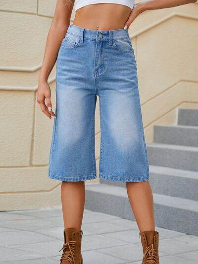 High Waist Denim Shorts with Pockets Medium for a perfect OOTD – dress to impress outfits from Amexza