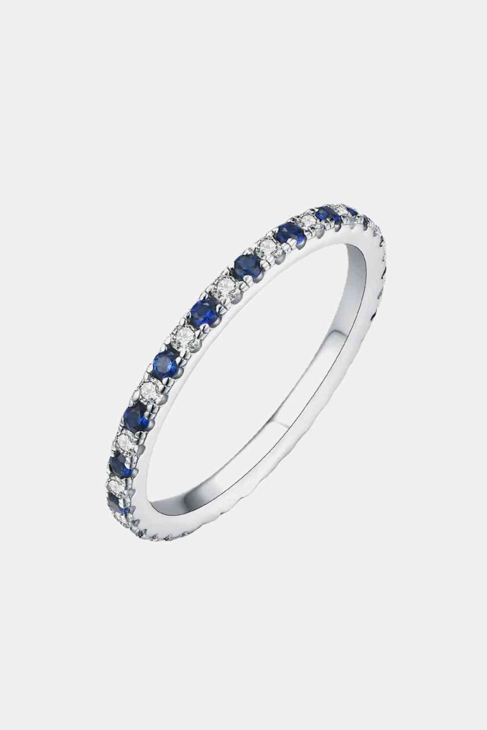 Moissanite Lab-Grown Sapphire Rings Royal Blue for a perfect OOTD – dress to impress outfits from Amexza