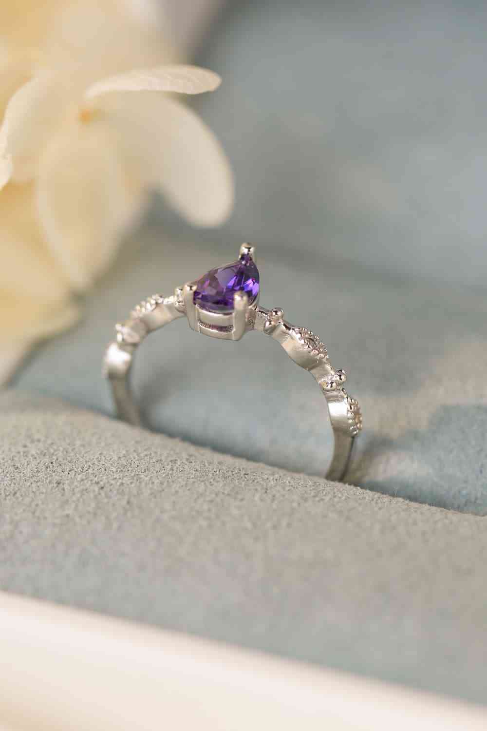 Amethyst 925 Sterling Silver Ring for a perfect OOTD – dress to impress outfits from Amexza