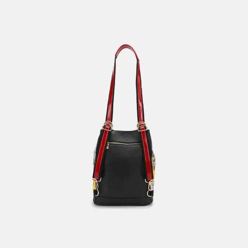 Nicole Lee USA Nylon Multifunctional Bucket Backpack for a perfect OOTD – dress to impress outfits from Amexza