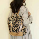 Leopard PU Leather Backpack Bag for a perfect OOTD – dress to impress outfits from Amexza