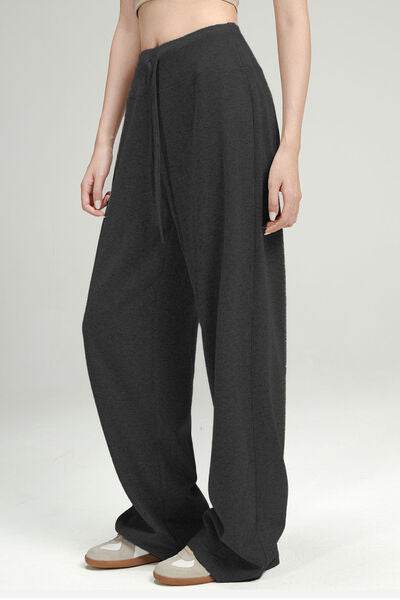 Basic Bae Drawstring Wide Leg Pants for a perfect OOTD – dress to impress outfits from Amexza