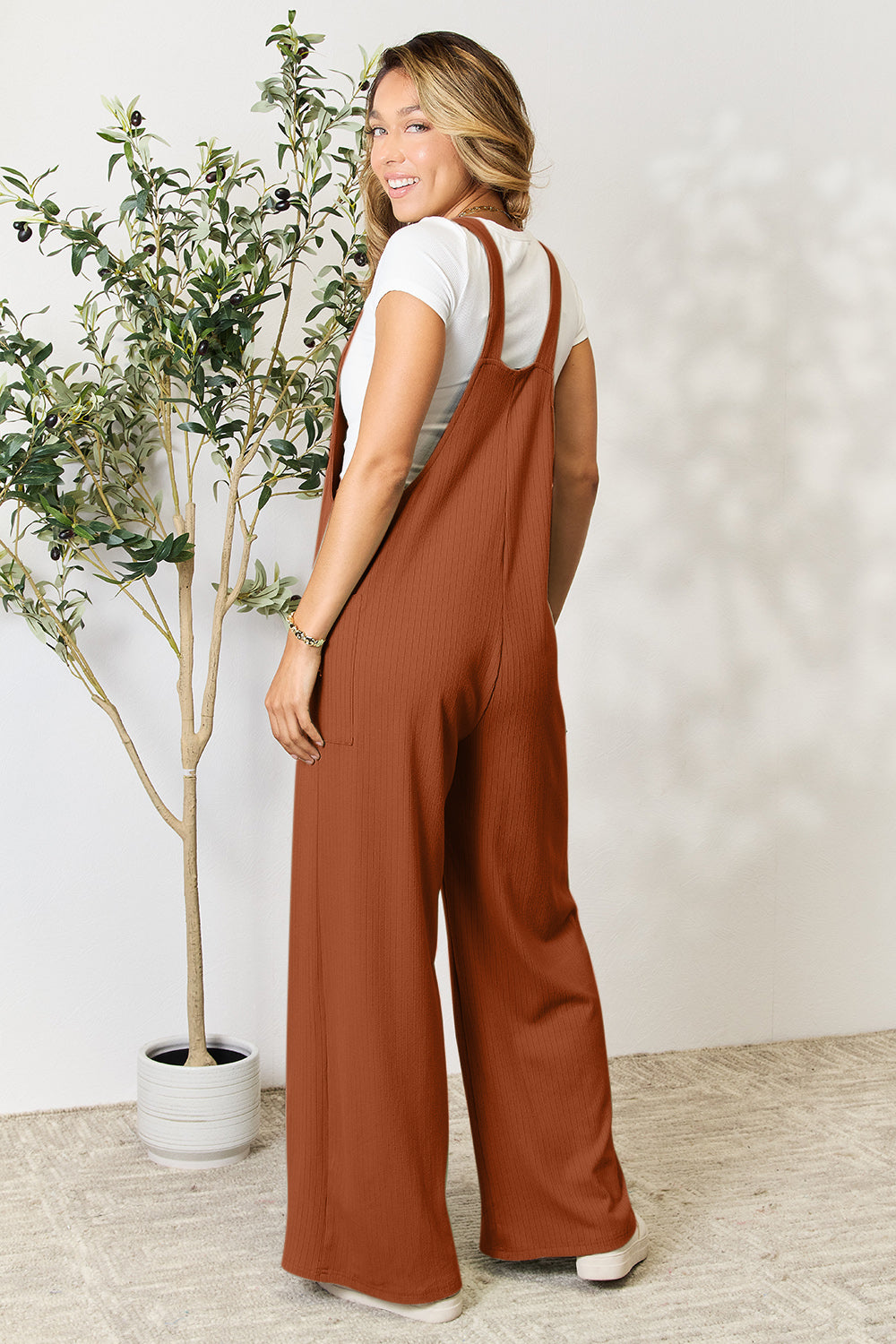 Double Take Full Size Wide Strap Overall with Pockets for a perfect OOTD – dress to impress outfits from Amexza