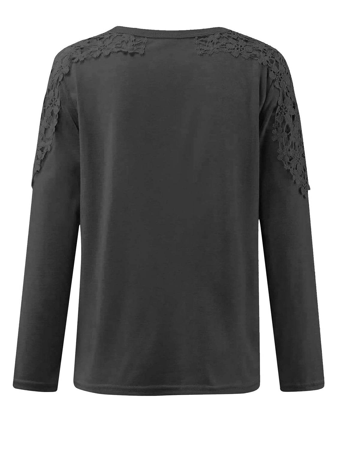 Full Size Cutout Round Neck Long Sleeve T-Shirt for a perfect OOTD – dress to impress outfits from Amexza