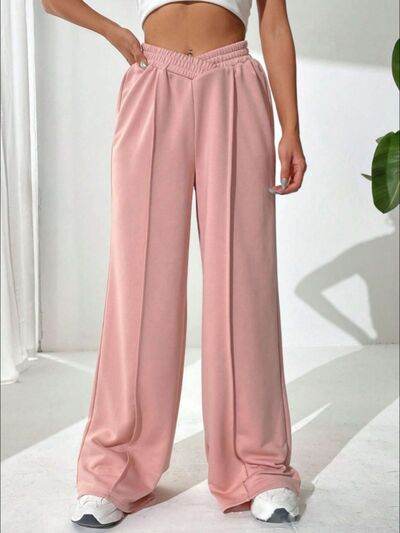 Elastic Waist Wide Leg Pants for a perfect OOTD – dress to impress outfits from Amexza