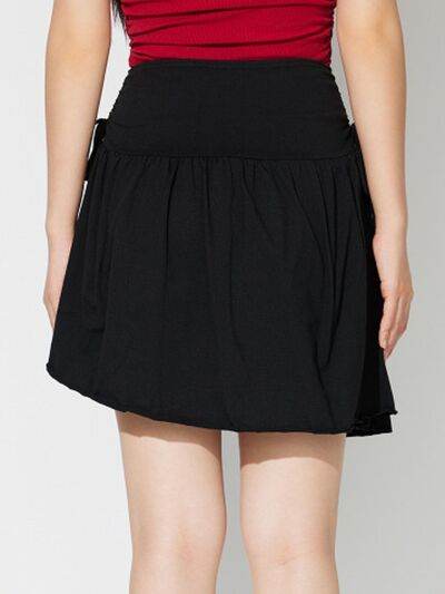 Side Tie Asymmetric Hem Mini Skirt for a perfect OOTD – dress to impress outfits from Amexza