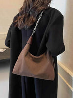 Suede Adjustable Strap Shoulder Bag for a perfect OOTD – dress to impress outfits from Amexza