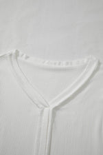 Lace Detail Drop Sleeve Ribbed Top for a perfect OOTD – dress to impress outfits from Amexza