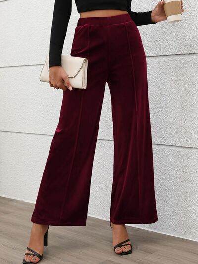 Elastic Waist Wide Leg Pants for a perfect OOTD – dress to impress outfits from Amexza