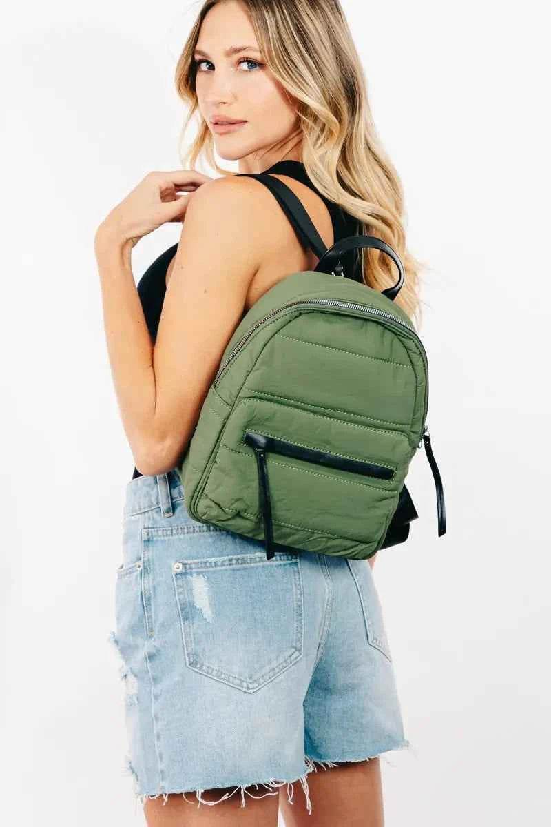Fame Adjustable Strap Nylon Backpack Bag for a perfect OOTD – dress to impress outfits from Amexza