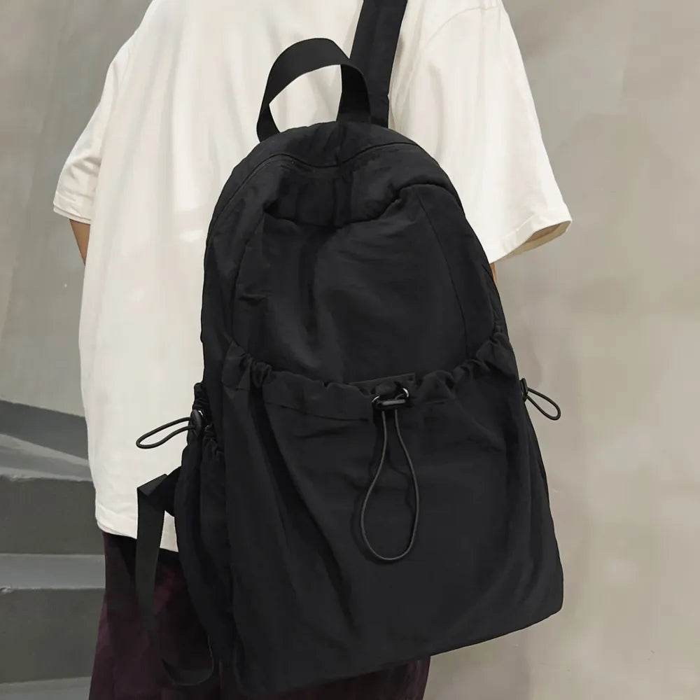 Drawstring Nylon Backpack Bag for a perfect OOTD – dress to impress outfits from Amexza