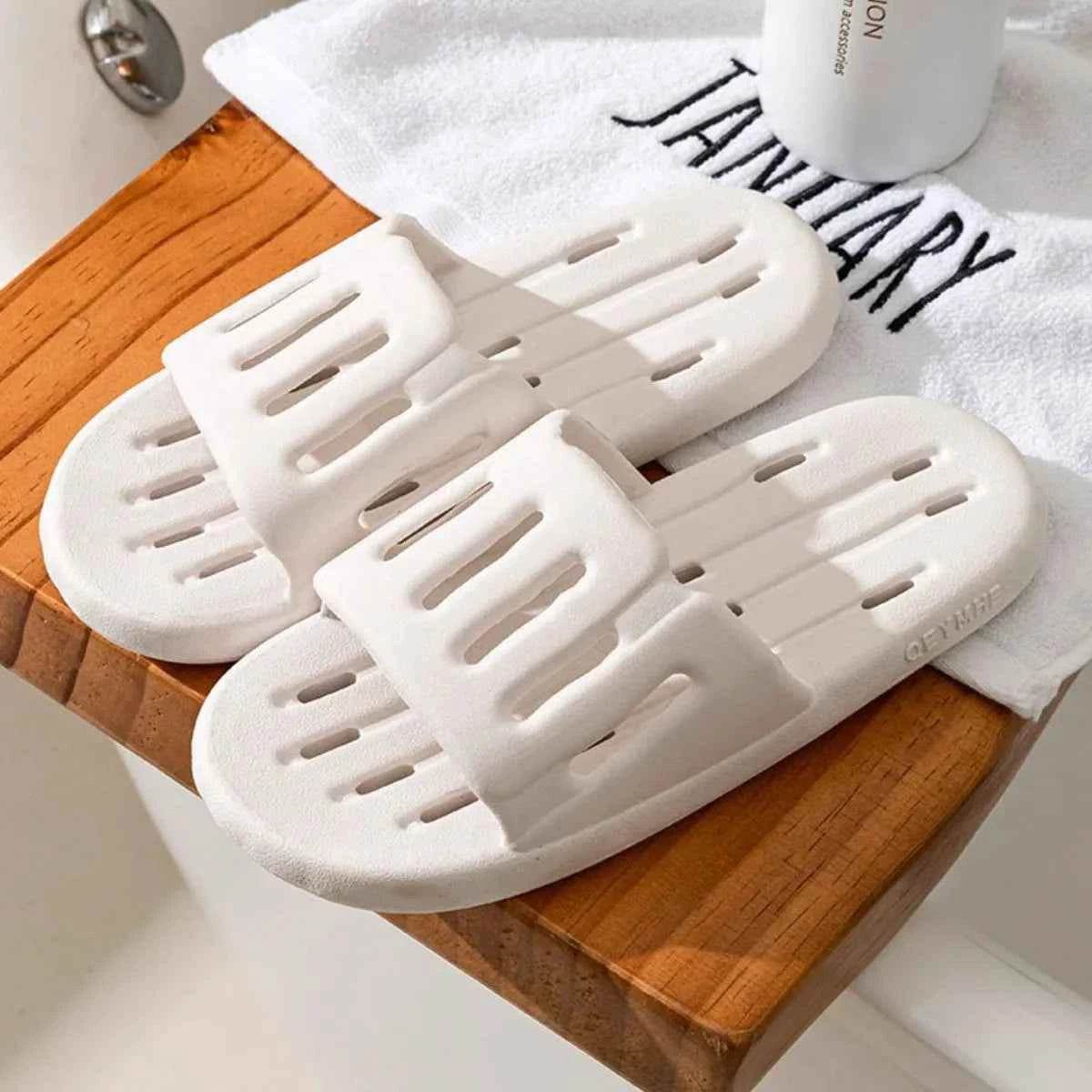 Open Toe Platform Slippers White for a perfect OOTD – dress to impress outfits from Amexza