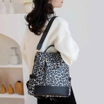 Leopard PU Leather Backpack Bag for a perfect OOTD – dress to impress outfits from Amexza