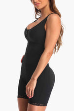 Full Size Zip-Up Lace Detail Shapewear for a perfect OOTD – dress to impress outfits from Amexza