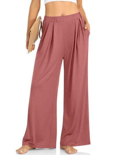 Elastic Waist Wide Leg Pants for a perfect OOTD – dress to impress outfits from Amexza