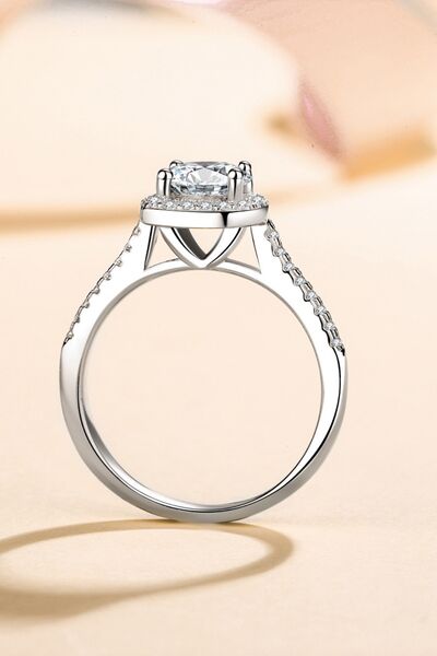 1 Carat Moissanite 925 Sterling Silver Ring for a perfect OOTD – dress to impress outfits from Amexza