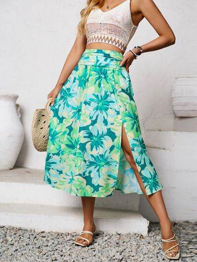 Slit Printed Midi Skirt for a perfect OOTD – dress to impress outfits from Amexza