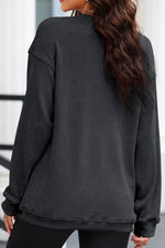 Leopard Heart Drop Shoulder Long Sleeve Sweatshirt for a perfect OOTD – dress to impress outfits from Amexza