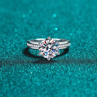 3 Carat Moissanite 925 Sterling Silver Ring for a perfect OOTD – dress to impress outfits from Amexza