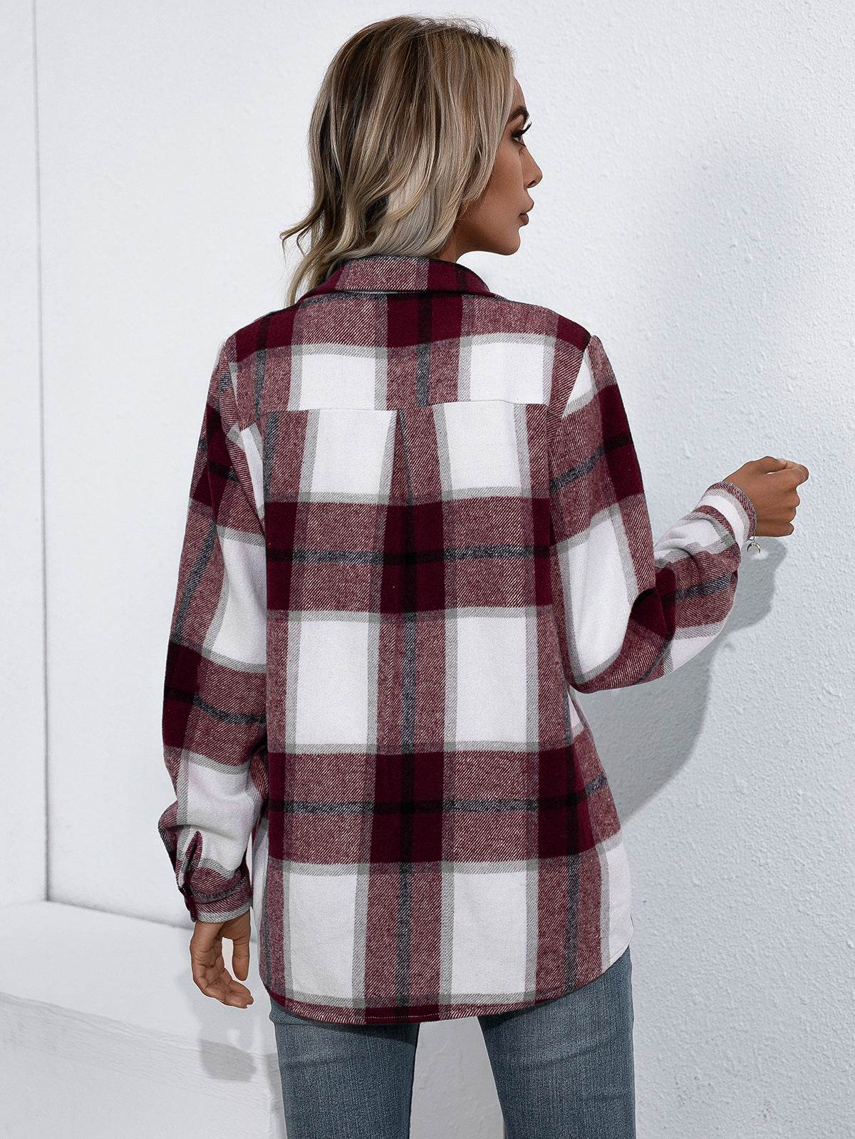 Ivy Lane Plaid Button Up Flannel Shirt for a perfect OOTD – dress to impress outfits from Amexza