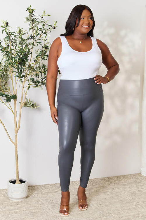 LOVEIT Full Size Wide Waistband High Waist Leggings for a perfect OOTD – dress to impress outfits from Amexza