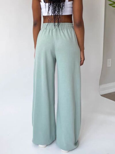 Elastic Waist Wide Leg Pants for a perfect OOTD – dress to impress outfits from Amexza