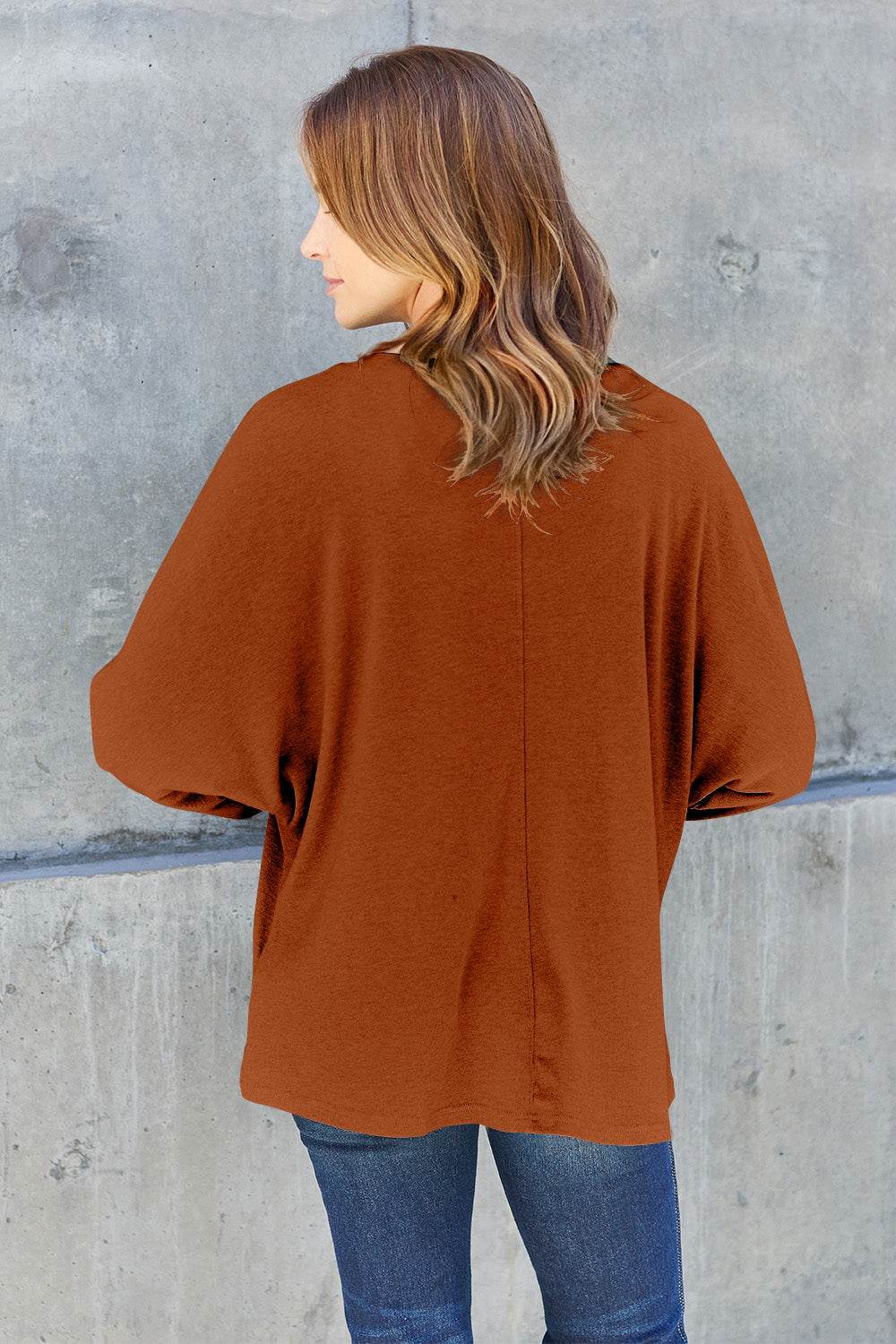 Double Take Full Size Round Neck Long Sleeve T-Shirt for a perfect OOTD – dress to impress outfits from Amexza