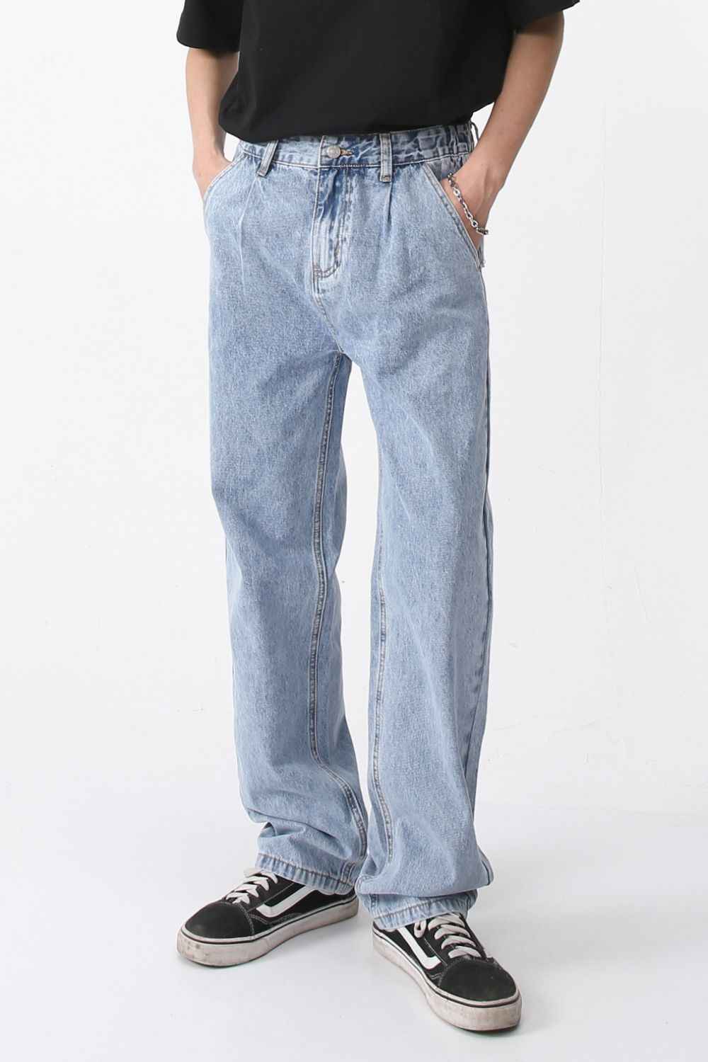 Mid Rise Baggy Jeans with Pockets Medium for a perfect OOTD – dress to impress outfits from Amexza