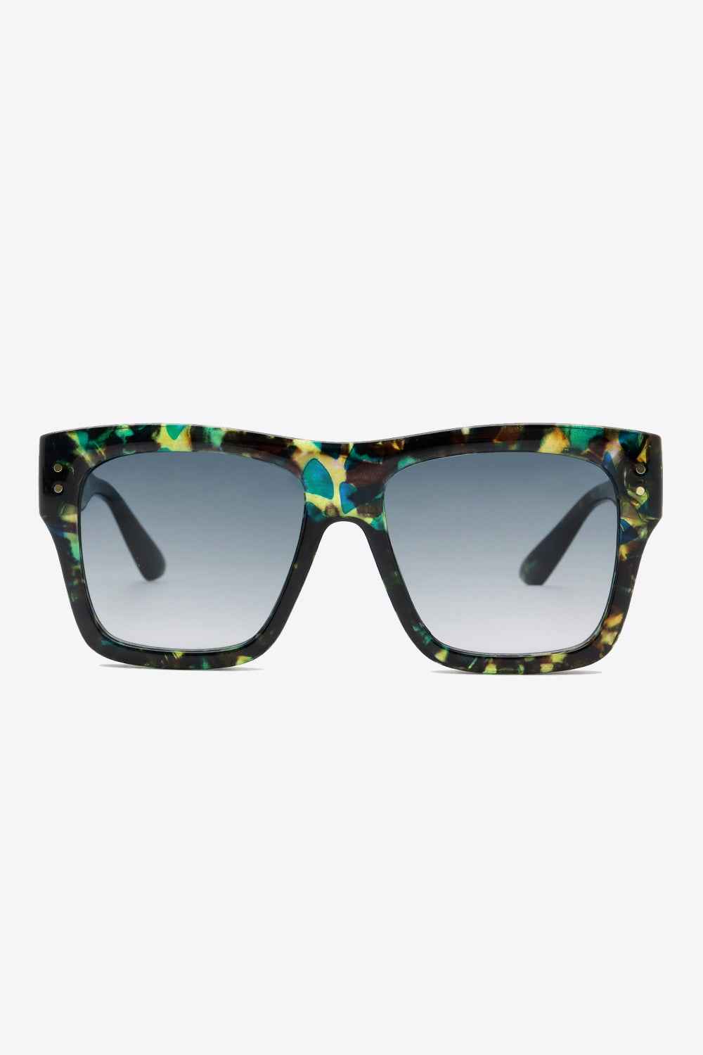 UV400 Patterned Polycarbonate Square Sunglasses for a perfect OOTD – dress to impress outfits from Amexza